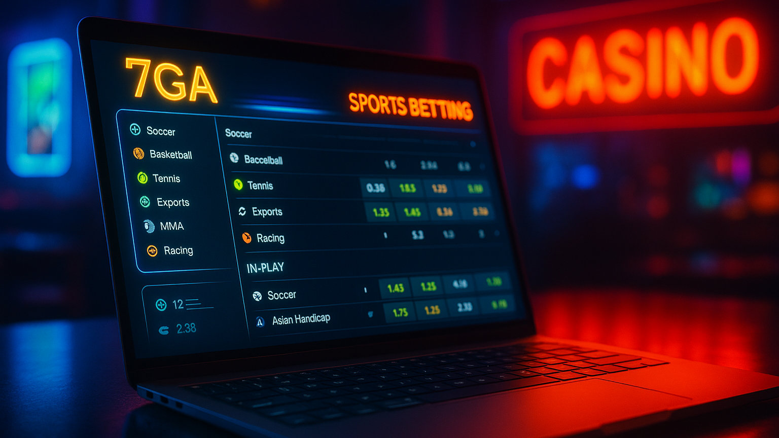 Aposte em apostas esportivas no cassino online 7GA